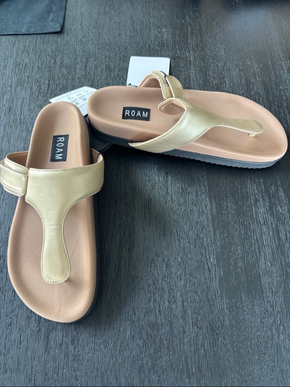 ROAM Metallic Gold Sandals